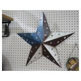 RED, WHITE, AND BLUE METAL STAR