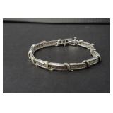 ORNATE STERLING SILVER 18KGF BRACELET