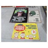 COLLECTION OF VINTAGE ADV SIGNS