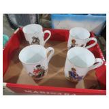 COLL OF NORMAN ROCKWELL MUGS