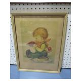 FRAMED ARTIST SIGNED GREEDY PETEY