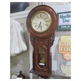 BIG HANGING ORNATE REGULATOR WALL CLOCK