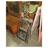 METAL WALL HANGING PLANTER BOX & METAL DECOR