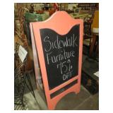 CHALKBOARD DBL SIDED SIDEWALK SIGN