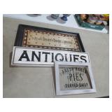 COLLECTION OF WOOD SIGNS
