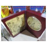 DANBURY FOLDING CLOCK, PHOTO FRAME
