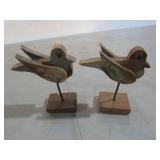 (2) SHOREBIRDS ON STANDS