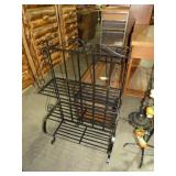 METAL 3 TIERED FOLDING WROUGHT IRON STAND
