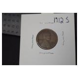 1912 S LINCOLN WHEAT CENT
