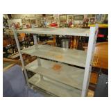 HEAVY DUTY 4 TIER MWETAL STORAGE SHELF