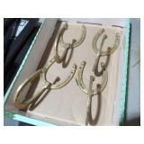 BRASS HORSESHOE HOOKS
