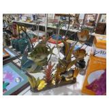 LARGE METAL ART TROPICAL REEF ANGEL FISH