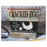 METAL CRACKED ADV SIGN