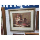 FRAMED JEAN BAPTISTE ROBIE FLORAL COMP PRINT
