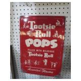 METAL TOOTSIE ROLL POP ADV SIGN
