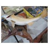 24IN VINTAGE WALEYE TAXIDERMY FISH