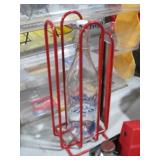 SMIRNOFF BOTTLE RACK WITH QUEBEC H20 BOTTLE