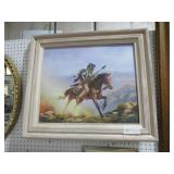 FRAMED OIL PAINTING BY BILL HINDEL