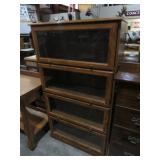 4 LIFT TOP DR LAWYERS STYLE  BOOKCASE