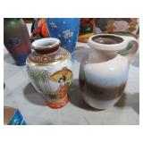 (2) VINTAGE ORIENTAL AND OTHER VASE