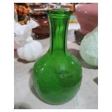 UNIQUE GREEN VINEGAR BOTTLE