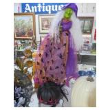 NEW"WENDY" LIGHTED WITCH W/ BOX & ELECT. PUMPKIN
