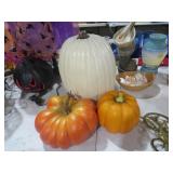 FALL DECO - 3 BLOW MOLD PUMKINS