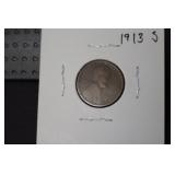 1913 S LINCOLN WHEAT CENT