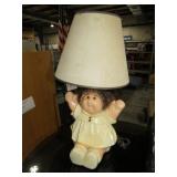 CABBAGE DOLL LAMP W/ SHADE