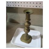 EARLY BRASS CANDLE STICK