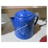 GRANITEWARE CAMPFIRE COFFEE POT