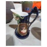 ANTIQUE 1900 COBALT PITCHER