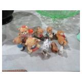 5 HOMCO FIGURES, NAPCOWARE, ENESCO