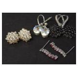 (4) PAIR STERLING SILVER EARRINGS