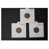 1918 P,D,S LINCOLN WHEAT CENTS