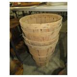 (4) ANTIQUE ORCHARD BUSHEL BASKETS