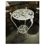WROUGHT IRON TIERED TABLE