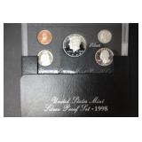 1998 US MINT SILVER PROOF SET 90%