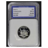 2002 S TENNESSEE STATE QUARTER 90% PR70DCAM