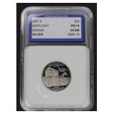 2001 S KENTUCKY STATE QUARTER 90% PR70DCAM