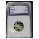 2002 S MISSISSIPPI STATE QUARTER 90% PR70DCAM
