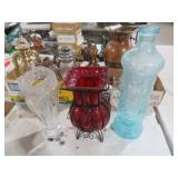 COLL. VTG GLASS BOTTLE & VASES