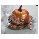 GHOST SERVING TRAY W/ PUMPKIN