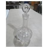 HEAVY CRYSTAL DECANTER W/ STOPPER