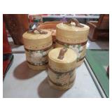 VTG CERAMIC CANISTER SET - 3PC