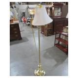 BRASS FLOOR LAMP W/ SHADE