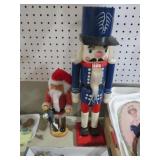 (2) WOOD CHRISTMAS NUT CRACKERS