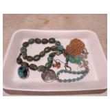 COLLECTION OF TURQOISE AND FASHION JEWELRY