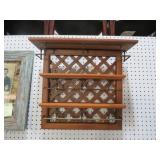 NICE SHELF W/ BRASS GALLERY