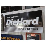 METAL DIE HARD BATTERIES SIGN